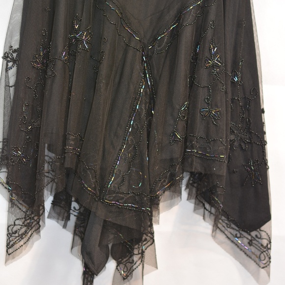 Beaded/Sequins/ Asymmetrical Skirt SZ 4 - Picture 1 of 7